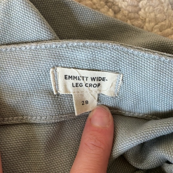 Madewell Emmett Wide-Leg Crop Pants Size 28 - Picture 3 of 5